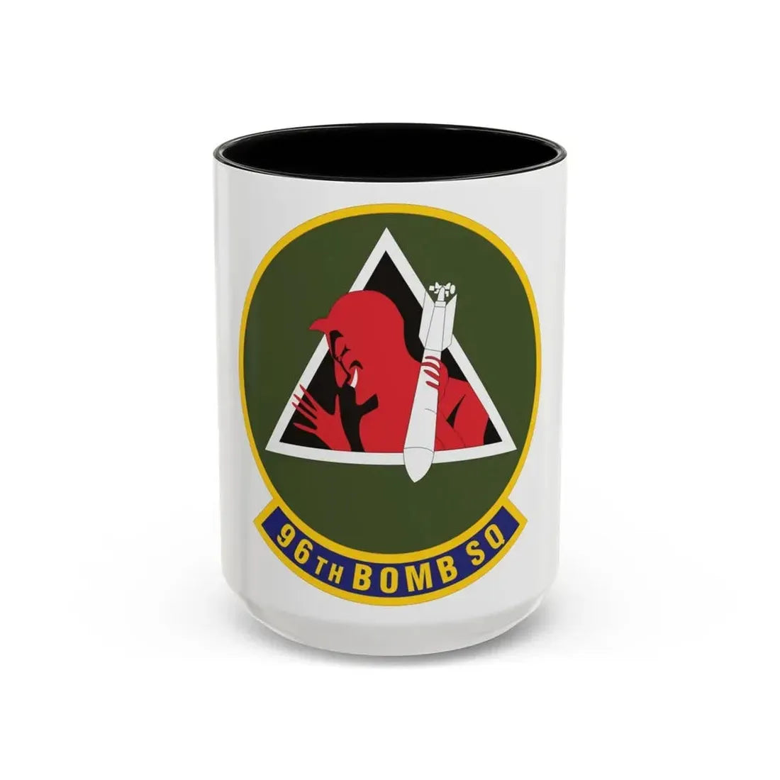 96th Bomb Squadron (U.S. Air Force) Accent Coffee Mug 15oz Black - Go Mug Yourself