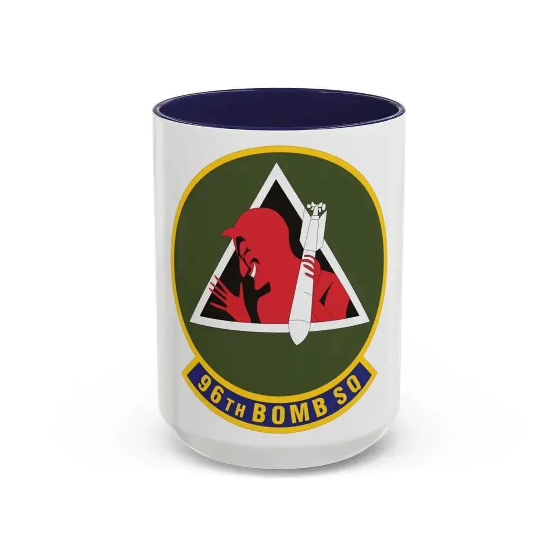 96th Bomb Squadron (U.S. Air Force) Accent Coffee Mug 15oz Navy - Go Mug Yourself