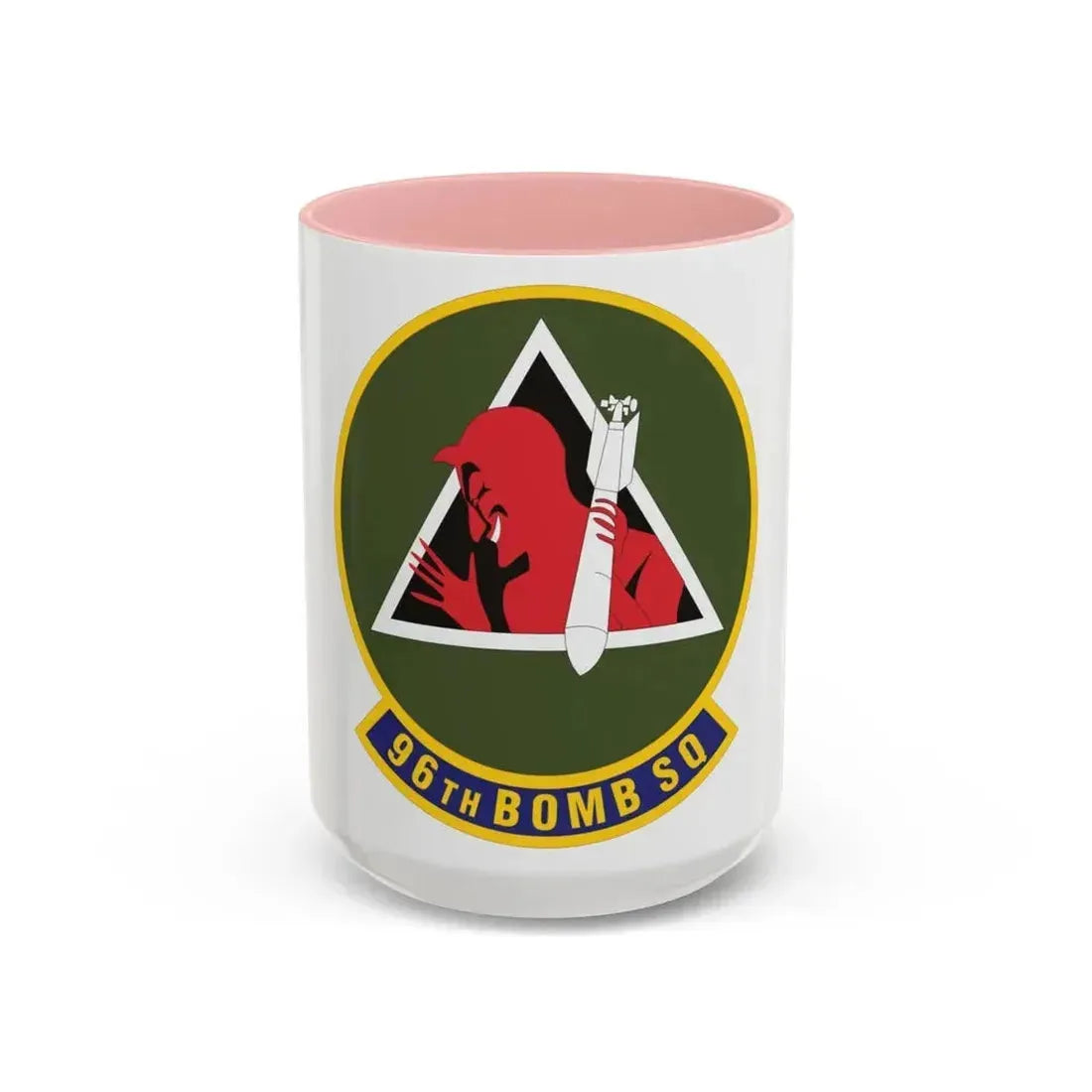 96th Bomb Squadron (U.S. Air Force) Accent Coffee Mug 15oz Pink - Go Mug Yourself