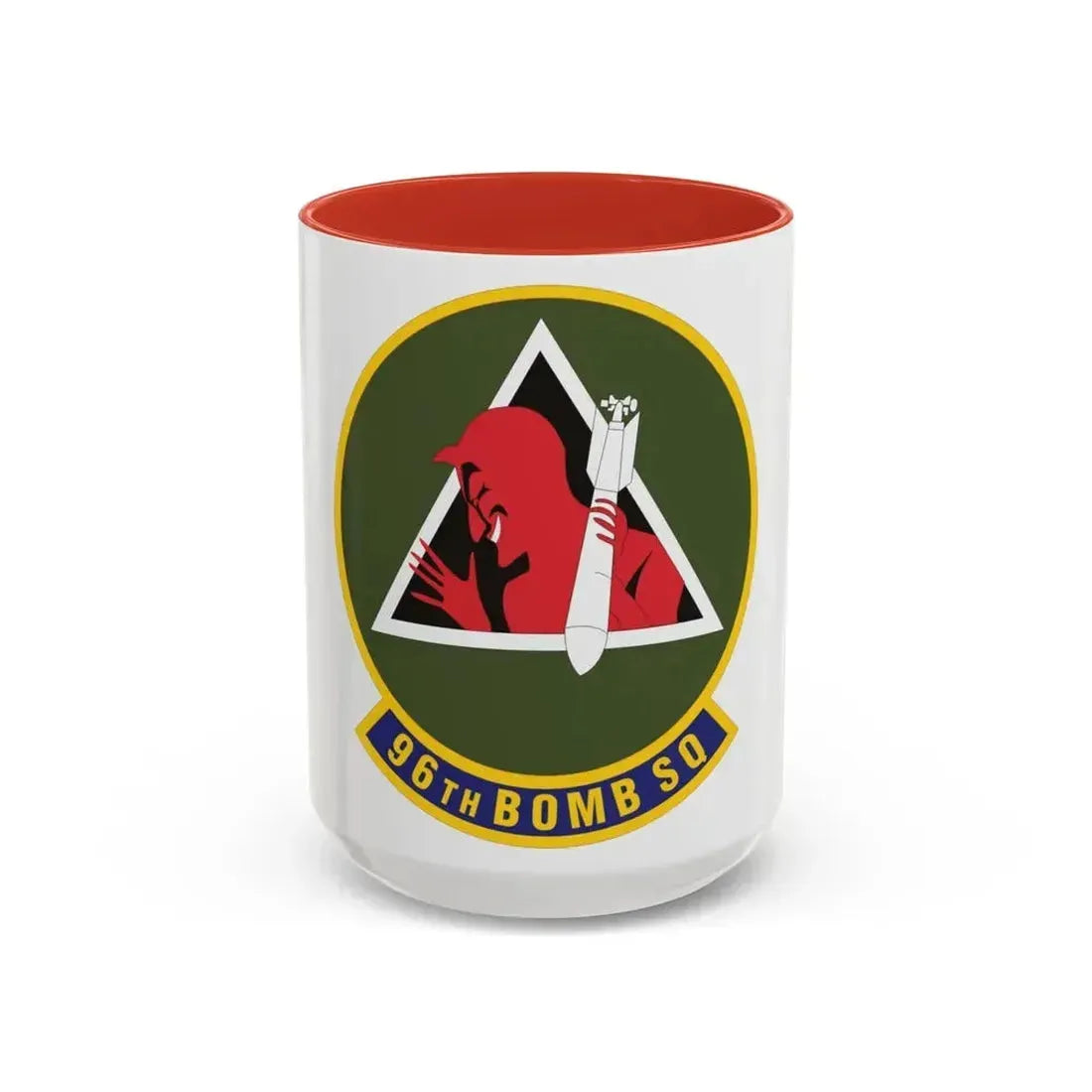 96th Bomb Squadron (U.S. Air Force) Accent Coffee Mug 15oz Red - Go Mug Yourself