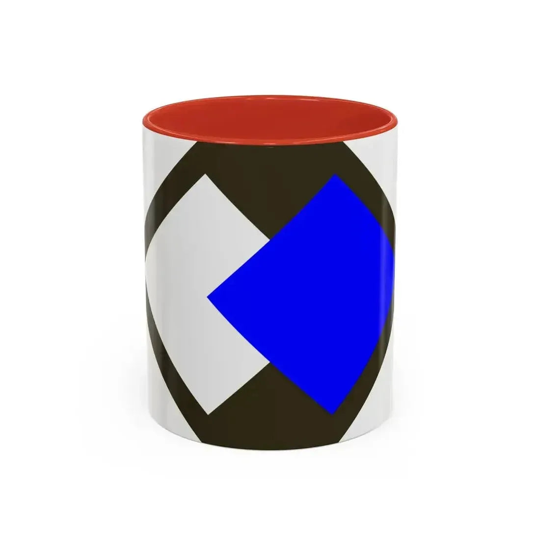 96th Infantry Division SSI (U.S. Army) Accent Coffee Mug 11oz Red - Go Mug Yourself
