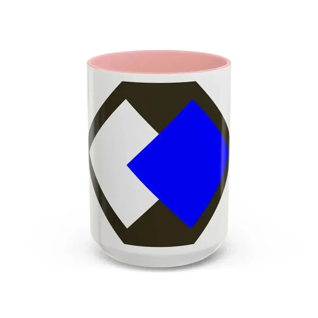96th Infantry Division SSI (U.S. Army) Accent Coffee Mug 15oz Pink - Go Mug Yourself