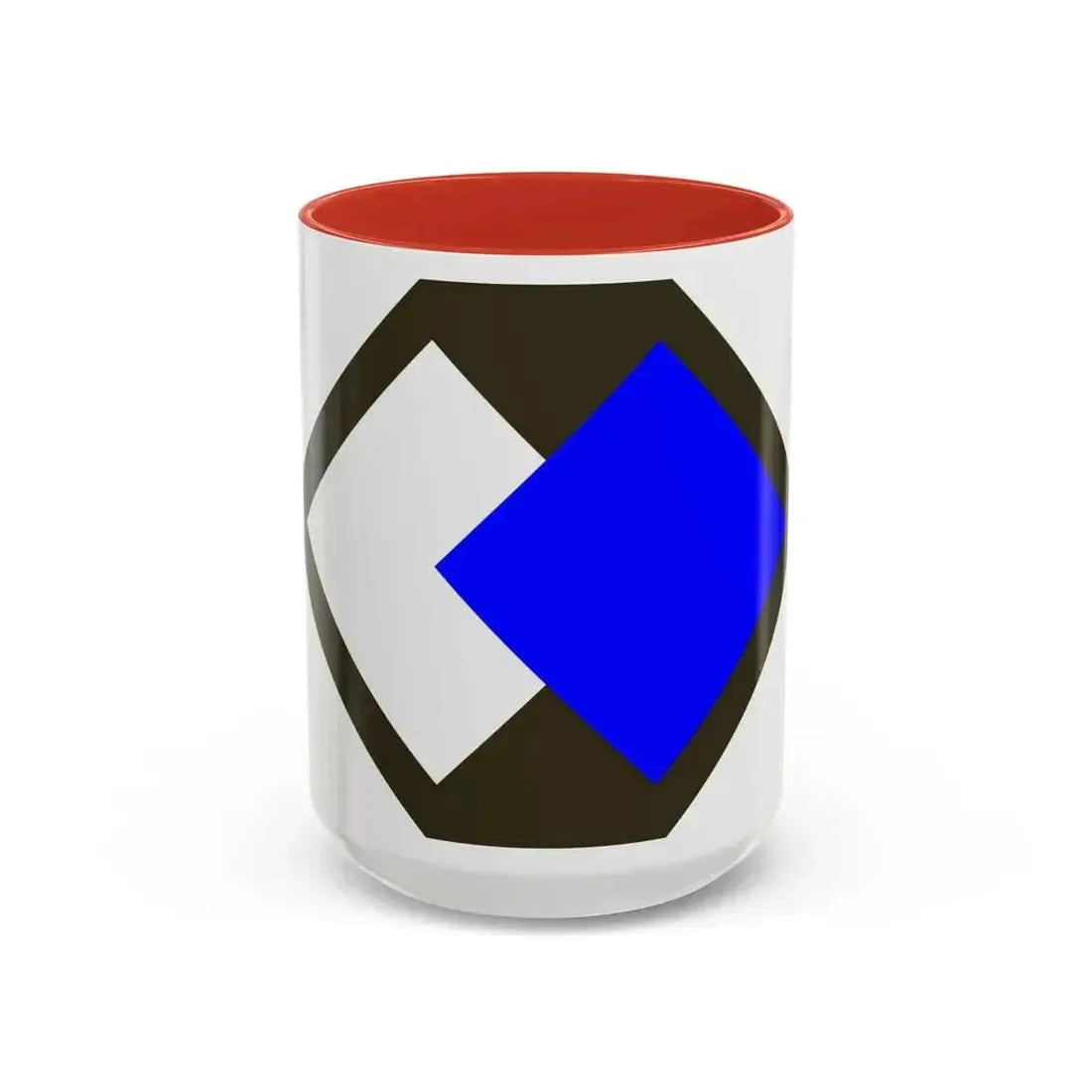 96th Infantry Division SSI (U.S. Army) Accent Coffee Mug 15oz Red - Go Mug Yourself