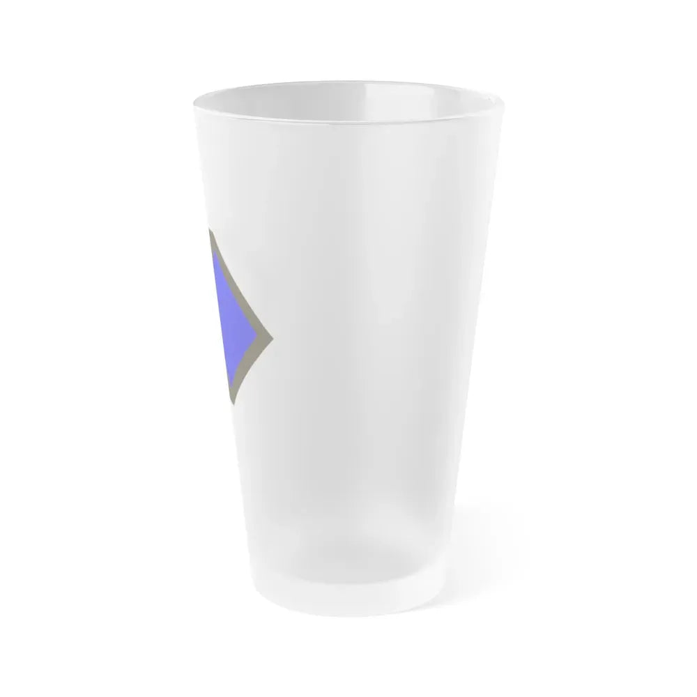 96th Infantry Division SSI (U.S. Army) Frosted Pint Glass 16oz - Go Mug Yourself