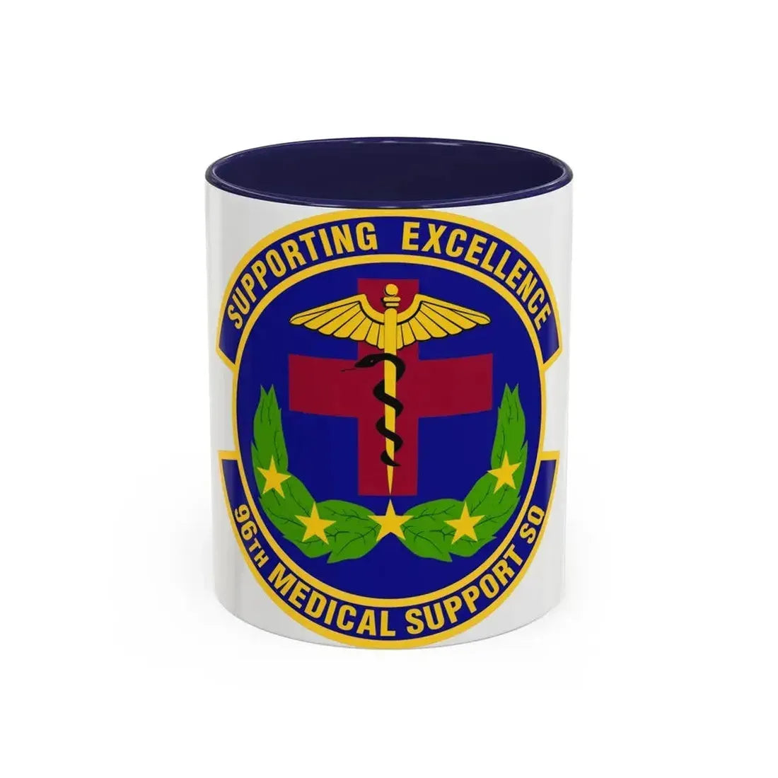 96th Medical Support Squadron (U.S. Air Force) Accent Coffee Mug 11oz Navy - Go Mug Yourself