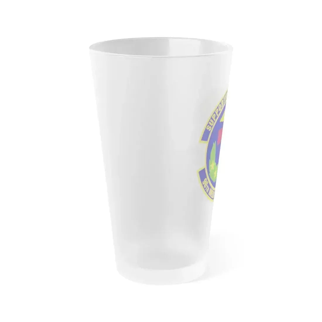 96th Medical Support Squadron (U.S. Air Force) Frosted Pint Glass 16oz - Go Mug Yourself