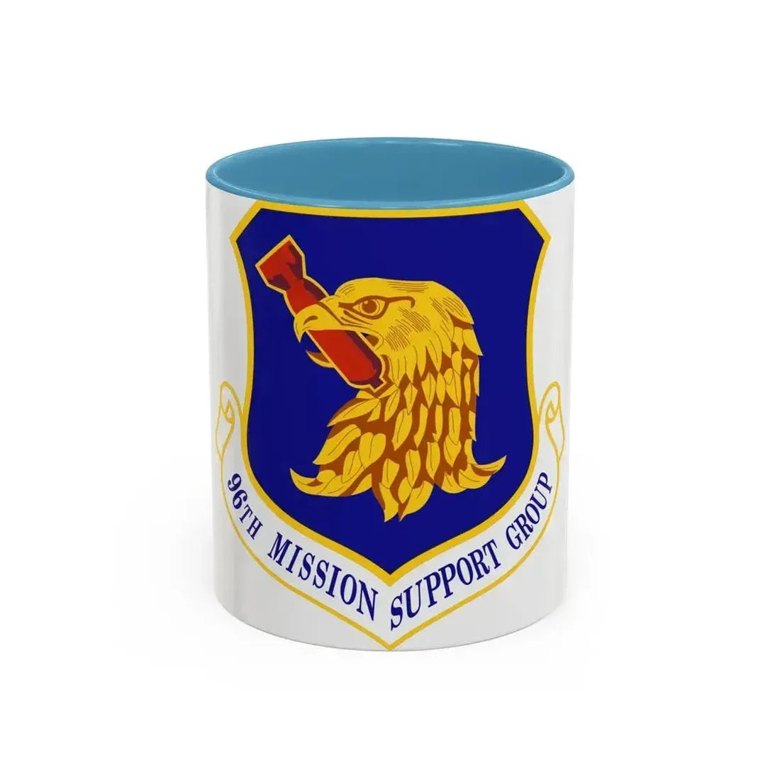 96th Mission Support Group (U.S. Air Force) Accent Coffee Mug 11oz Light Blue - Go Mug Yourself