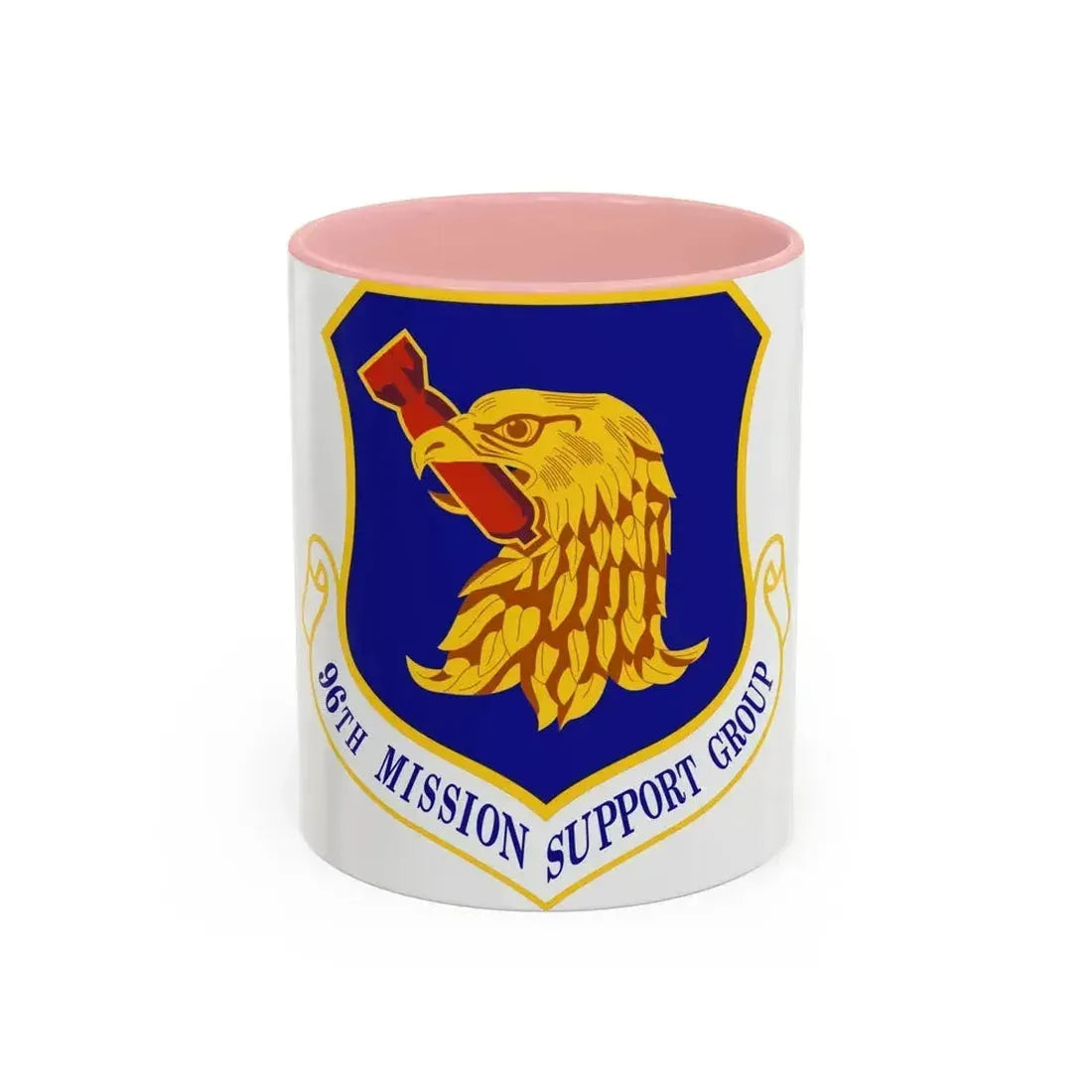 96th Mission Support Group (U.S. Air Force) Accent Coffee Mug 11oz Pink - Go Mug Yourself