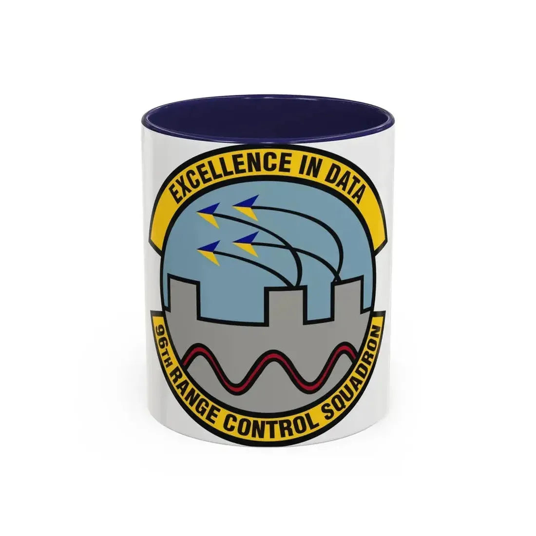 96th Range Control Squadron (U.S. Air Force) Accent Coffee Mug 11oz Navy - Go Mug Yourself