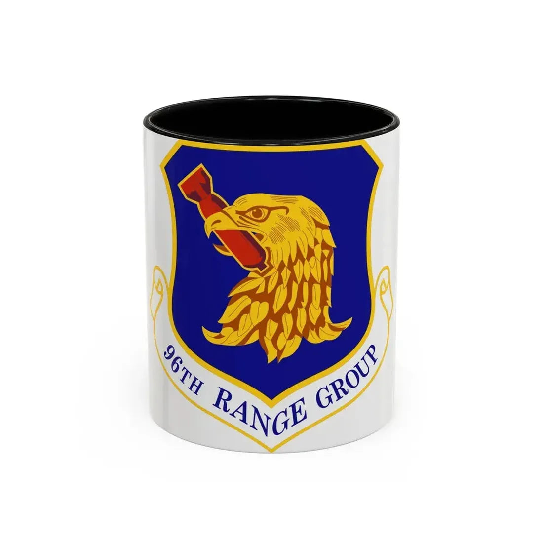 96th Range Group (U.S. Air Force) Accent Coffee Mug 11oz Black - Go Mug Yourself