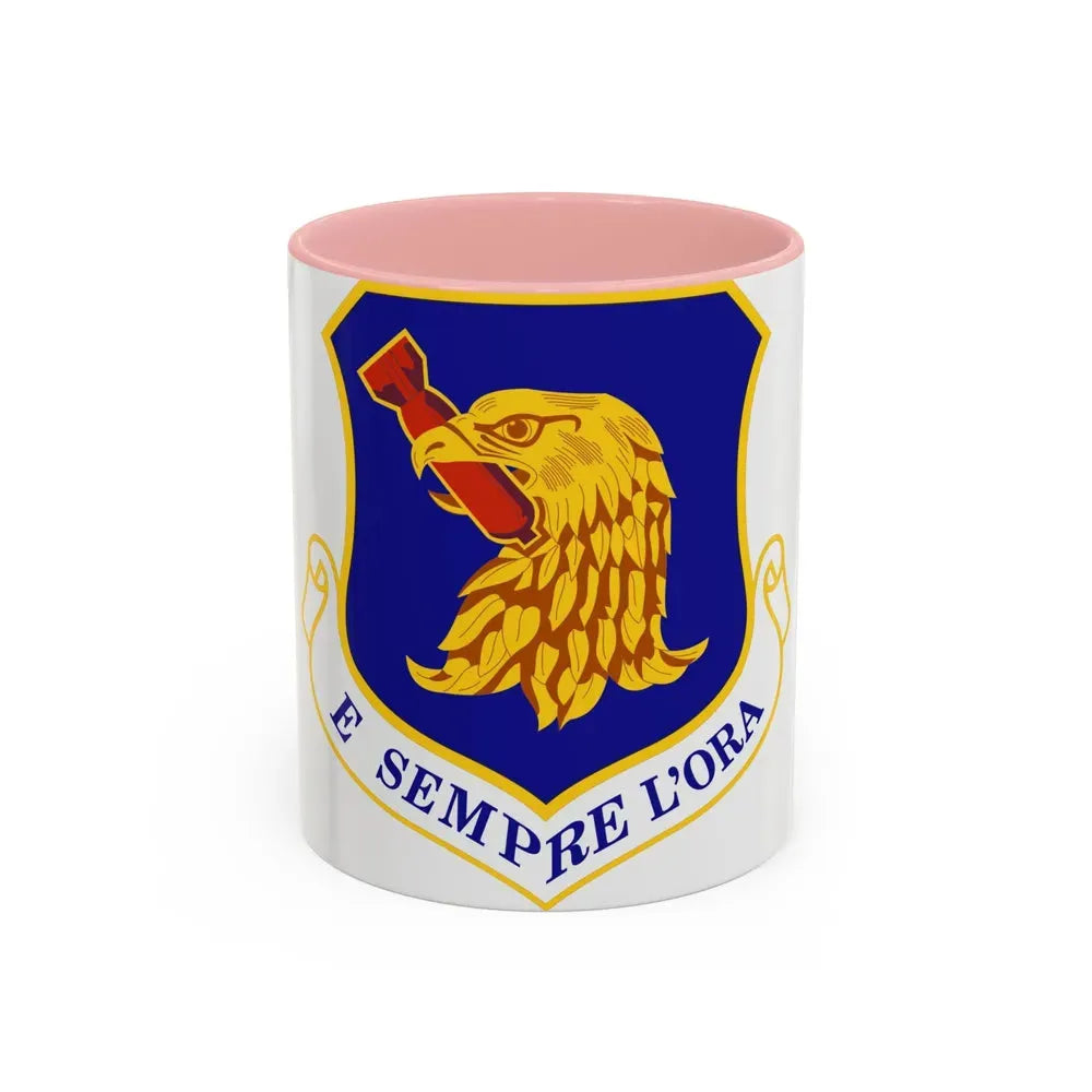 96th Test Wing (U.S. Air Force) Accent Coffee Mug 11oz Pink - Go Mug Yourself