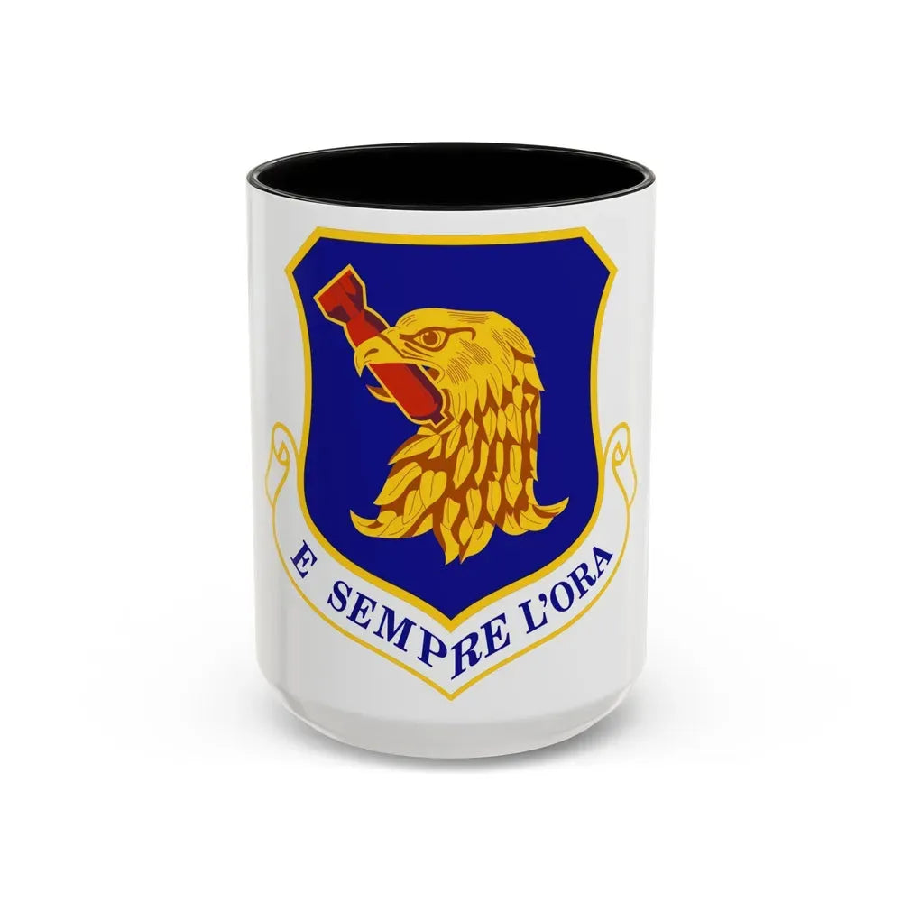 96th Test Wing (U.S. Air Force) Accent Coffee Mug 15oz Black - Go Mug Yourself