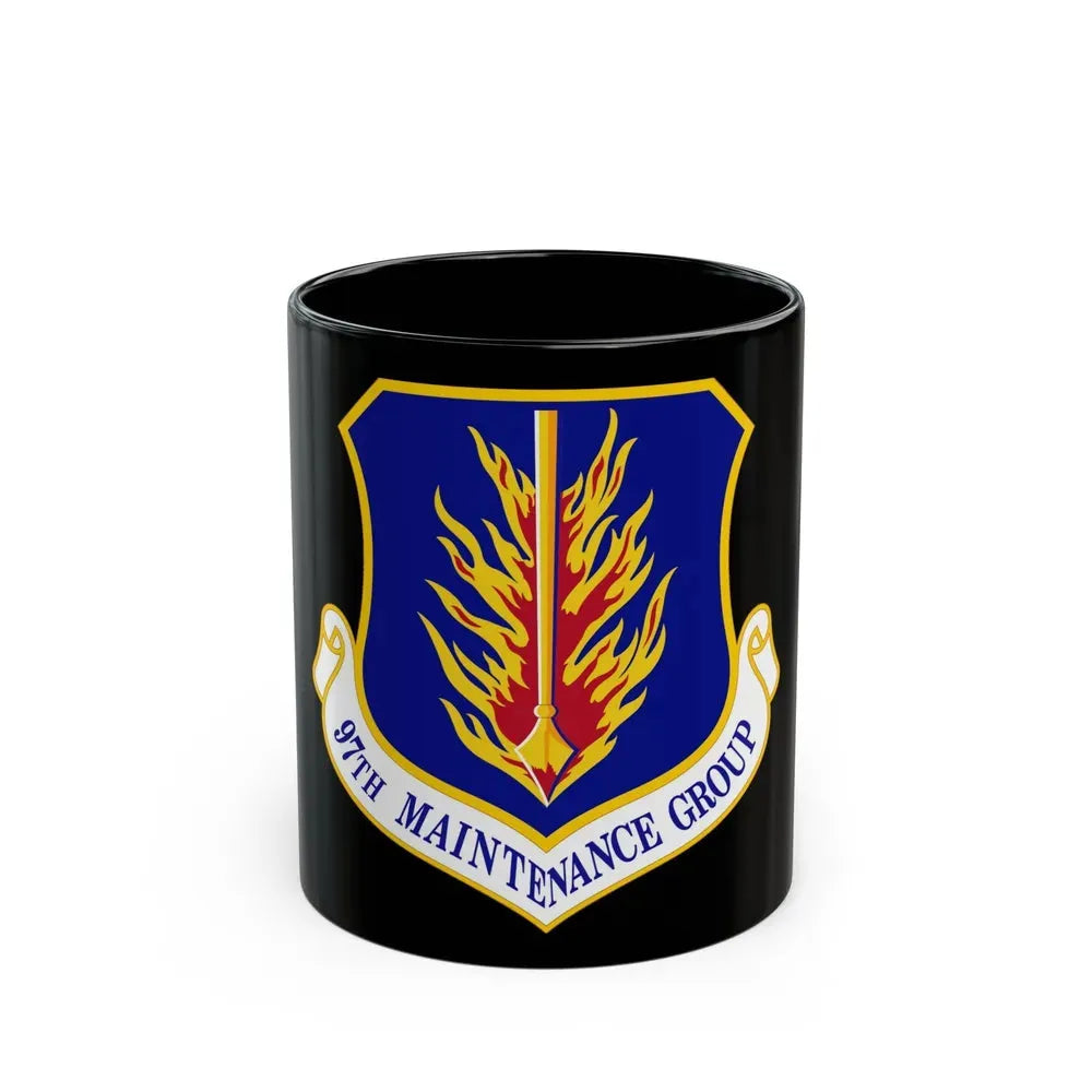 97 Maintenance Group AETC (U.S. Air Force) Black Coffee Mug 11oz - Go Mug Yourself