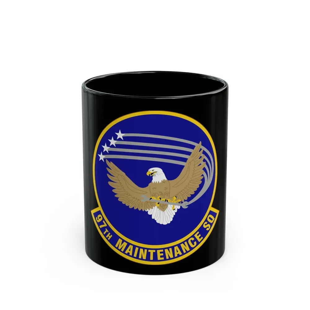 97 Maintenance Squadron AETC (U.S. Air Force) Black Coffee Mug 11oz - Go Mug Yourself