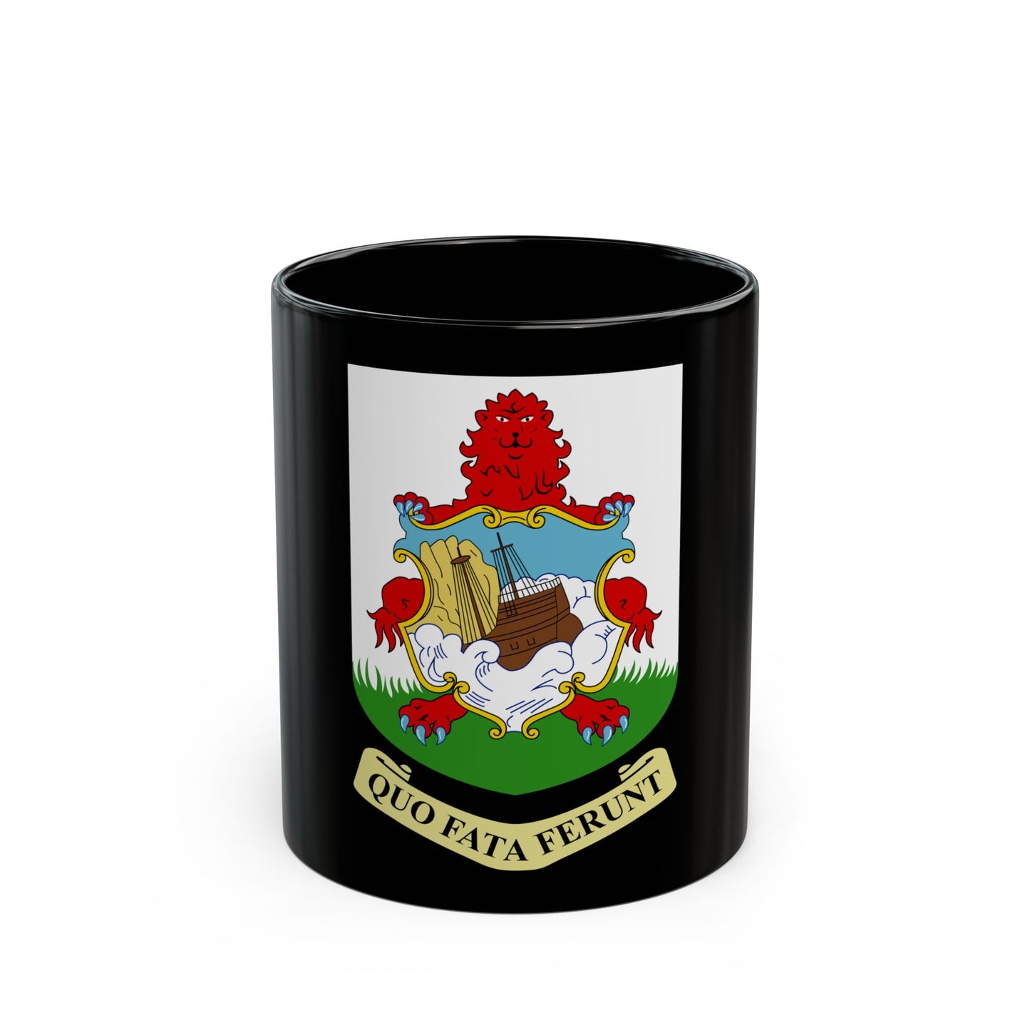 Coat of arms of Bermuda - Black Coffee Mug