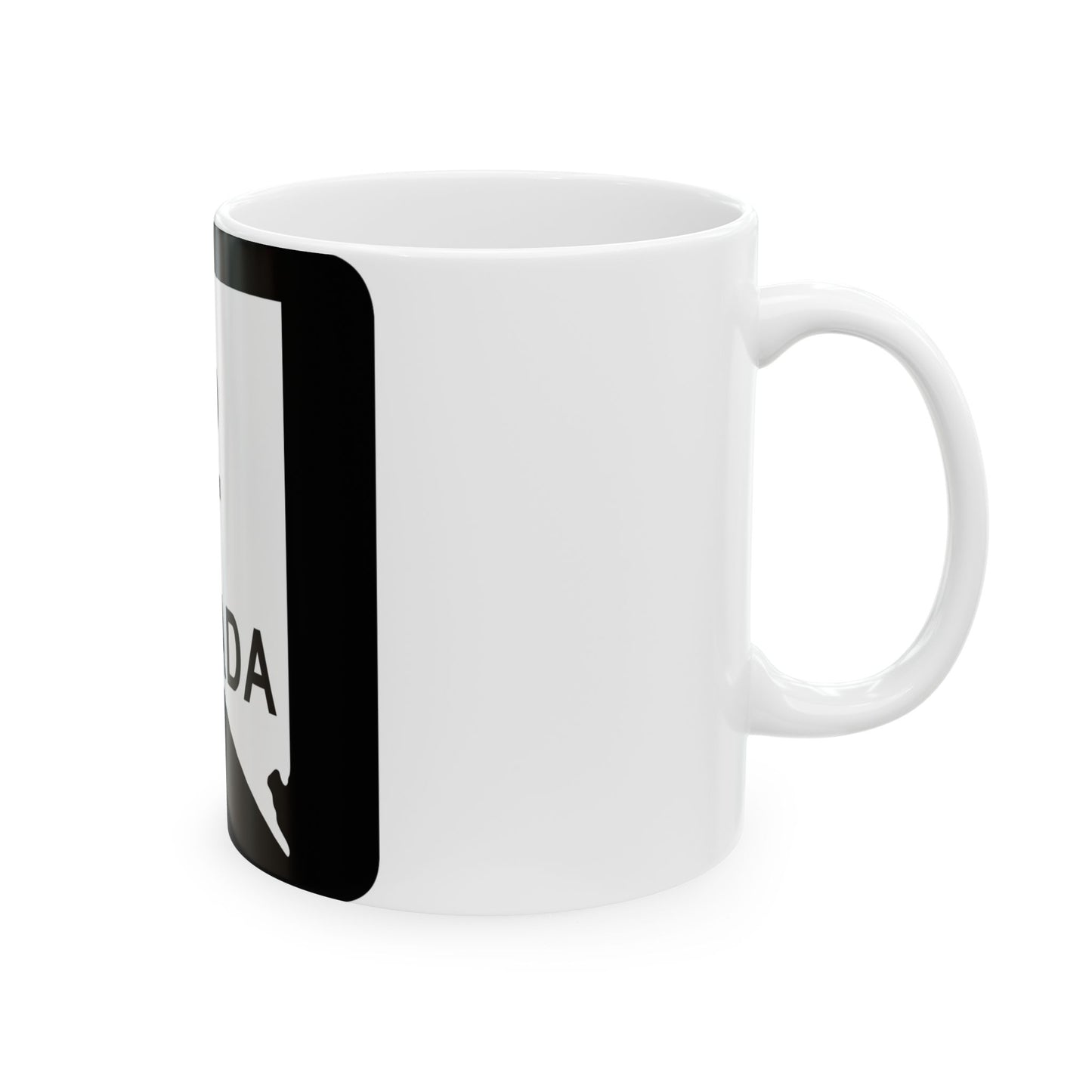 Nevada 2 (Nevada) (Road Sign) White Coffee Mug