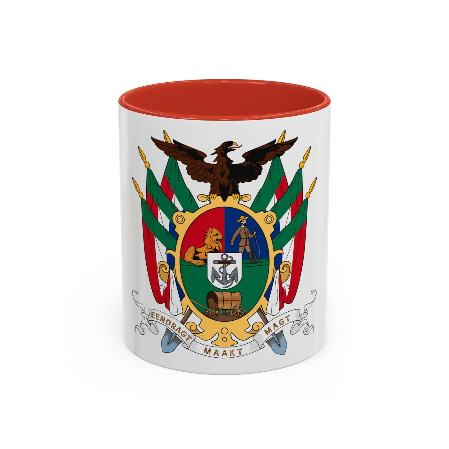 Coat of arms of the South African Republic - Accent Coffee Mug