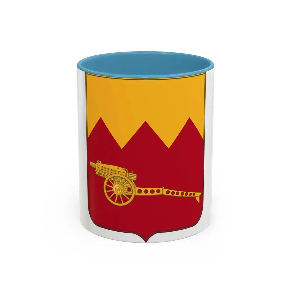 97th Field Artillery Battalion v2 (U.S. Army) Accent Coffee Mug 11oz Light Blue - Go Mug Yourself