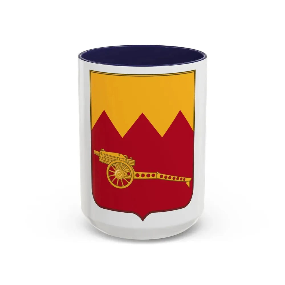 97th Field Artillery Battalion v2 (U.S. Army) Accent Coffee Mug 15oz Navy - Go Mug Yourself