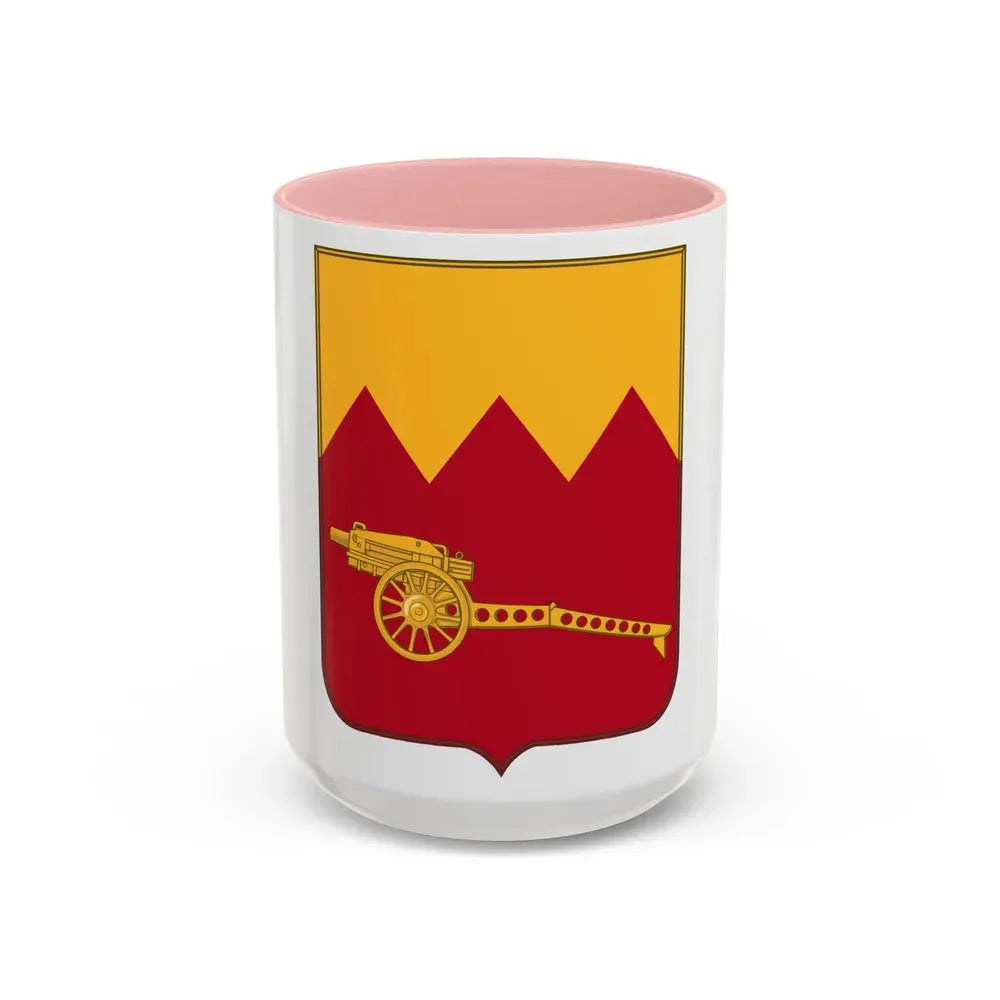 97th Field Artillery Battalion v2 (U.S. Army) Accent Coffee Mug 15oz Pink - Go Mug Yourself