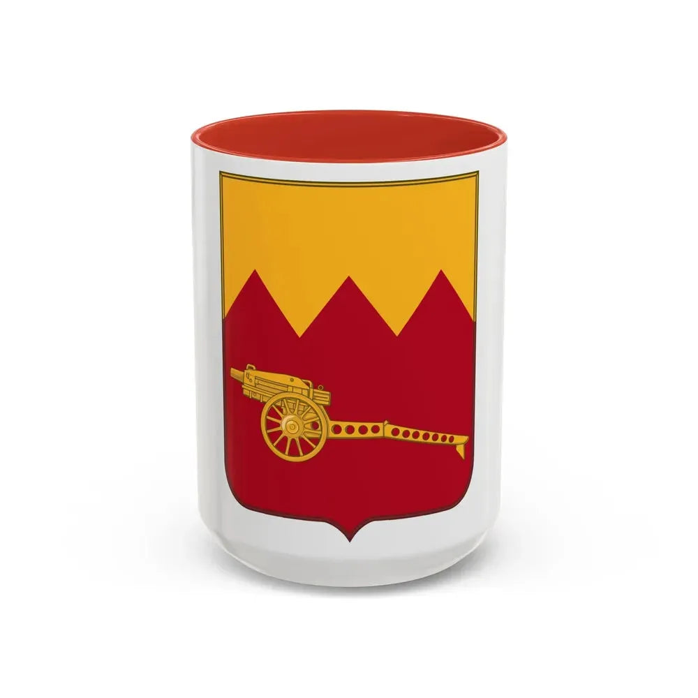 97th Field Artillery Battalion v2 (U.S. Army) Accent Coffee Mug 15oz Red - Go Mug Yourself