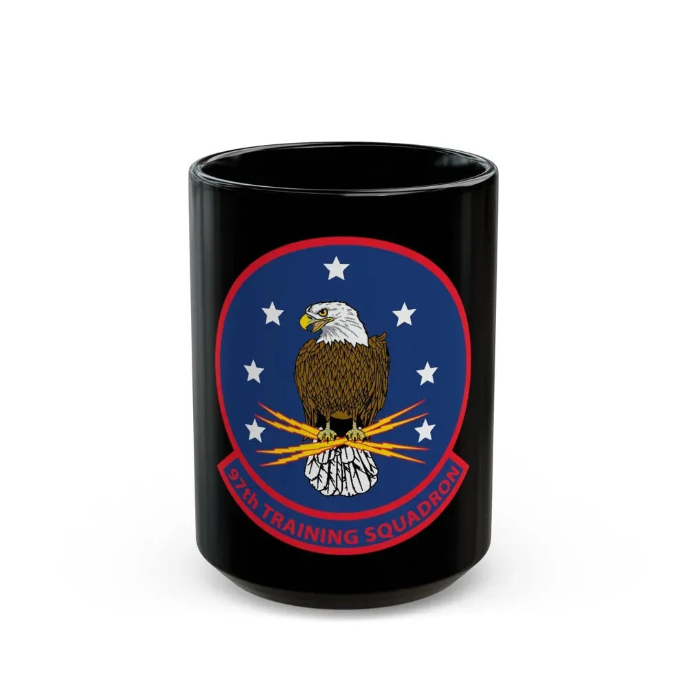 97th Training Sq (U.S. Navy) Black Coffee Mug 15oz - Go Mug Yourself