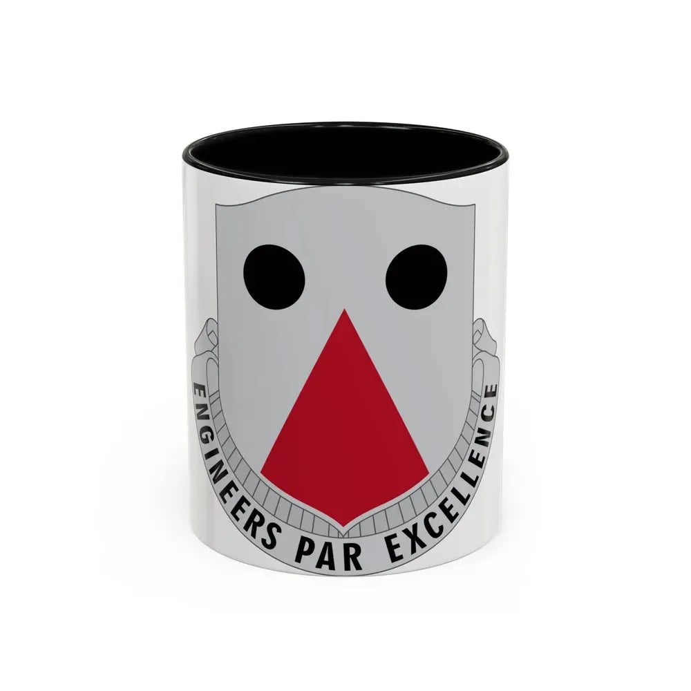 980 Engineer Battalion (U.S. Army) Accent Coffee Mug 11oz Black - Go Mug Yourself