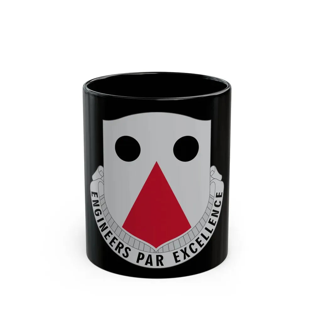 980 Engineer Battalion (U.S. Army) Black Coffee Mug 11oz - Go Mug Yourself