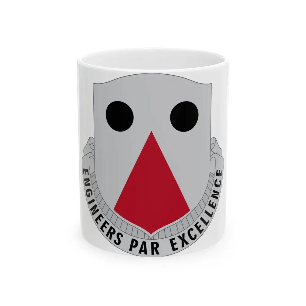 980 Engineer Battalion (U.S. Army) White Coffee Mug 11oz - Go Mug Yourself