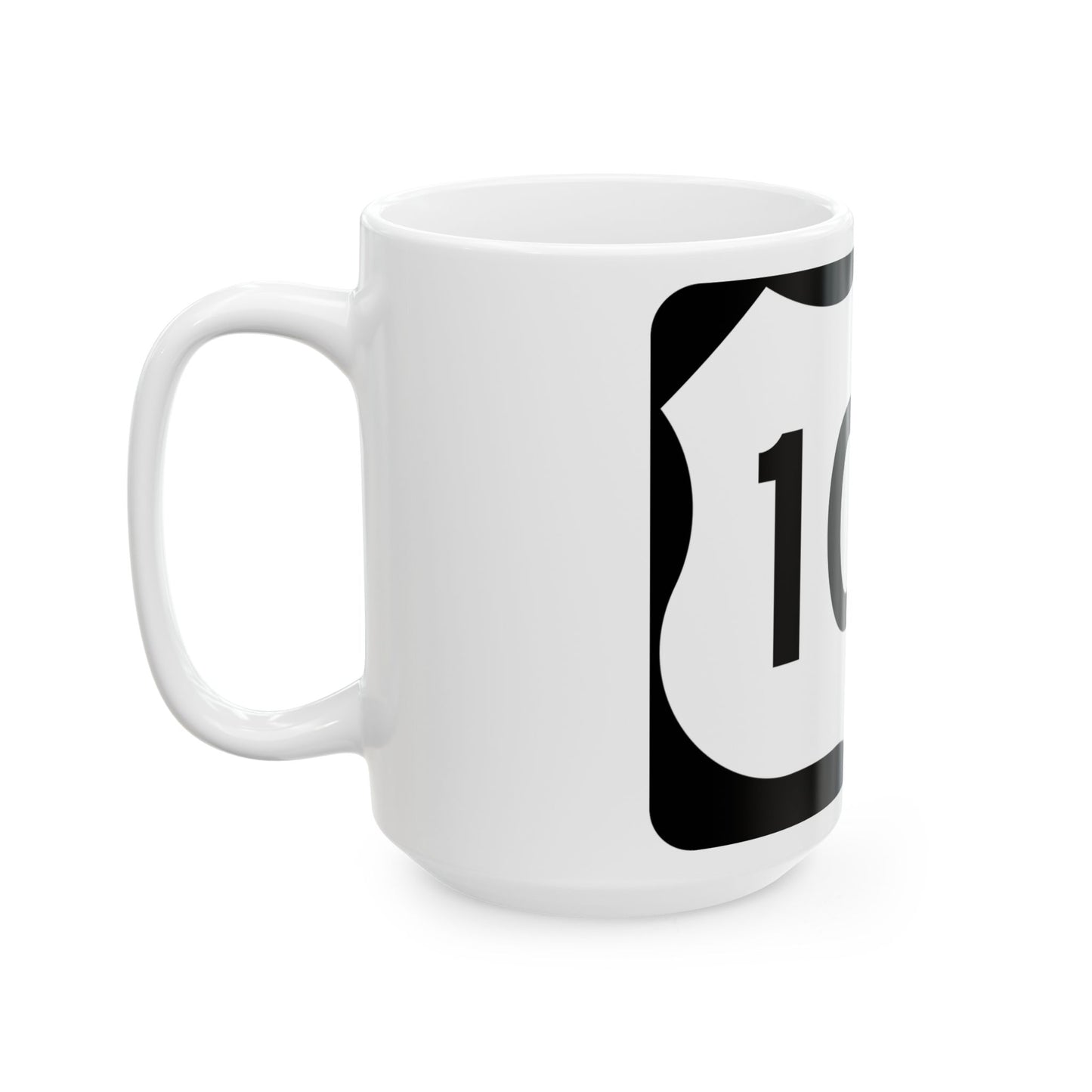 US 109 NY (New York) (Road Sign) White Coffee Mug