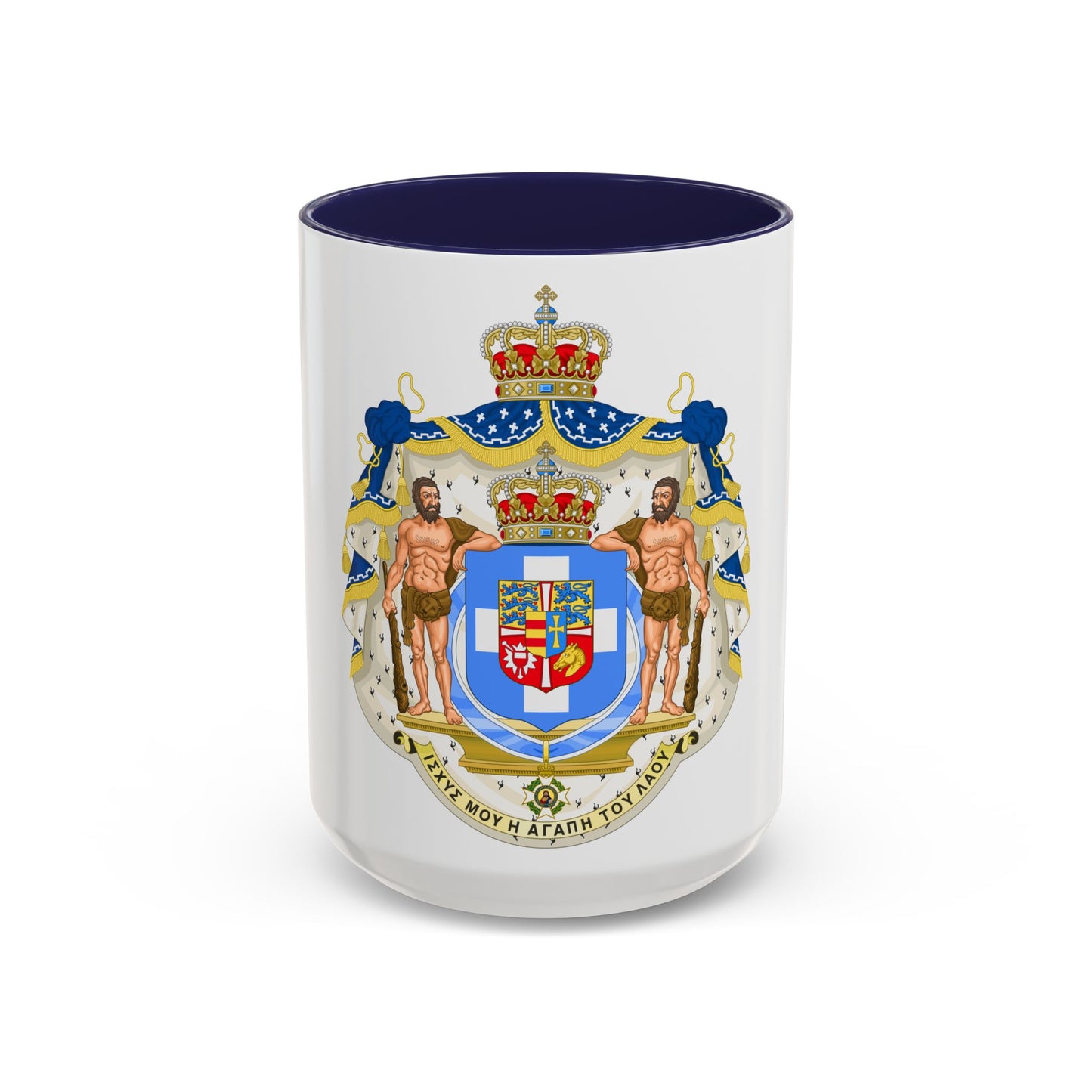 Royal Coat of Arms of Greece (1863-1936) - Accent Coffee Mug
