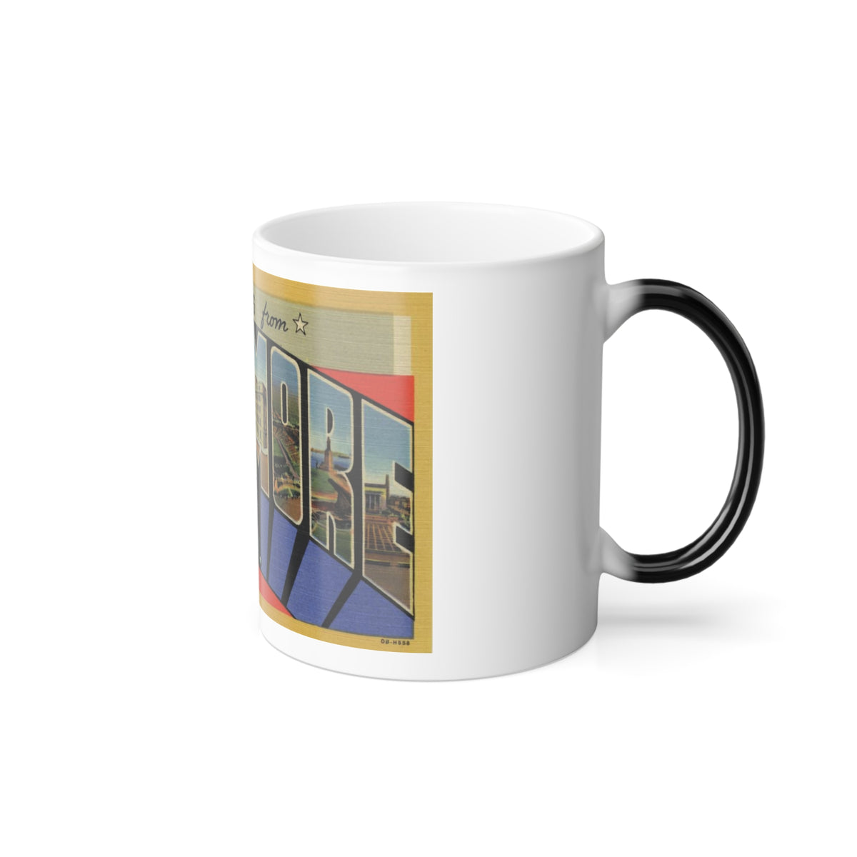 Greetings from Baltimore MD (Greeting Postcards) Color Changing Mug 11oz