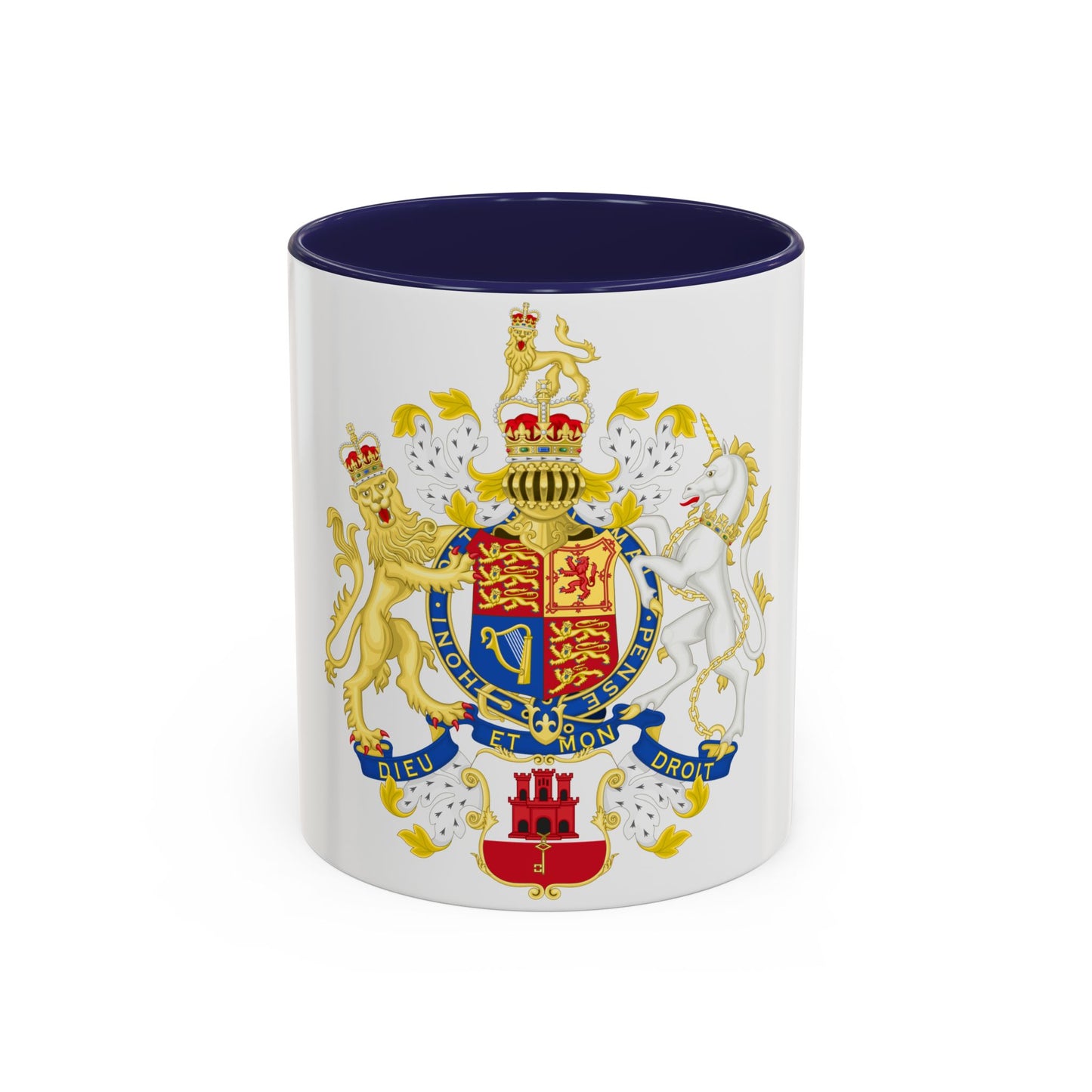 Coat of Arms of the Government of Gibraltar - Accent Coffee Mug