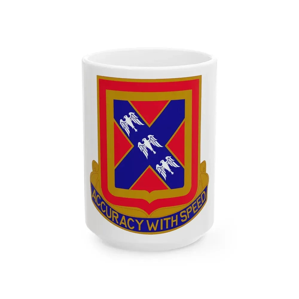 987th Field Artillery Battalion (U.S. Army) White Coffee Mug 15oz - Go Mug Yourself