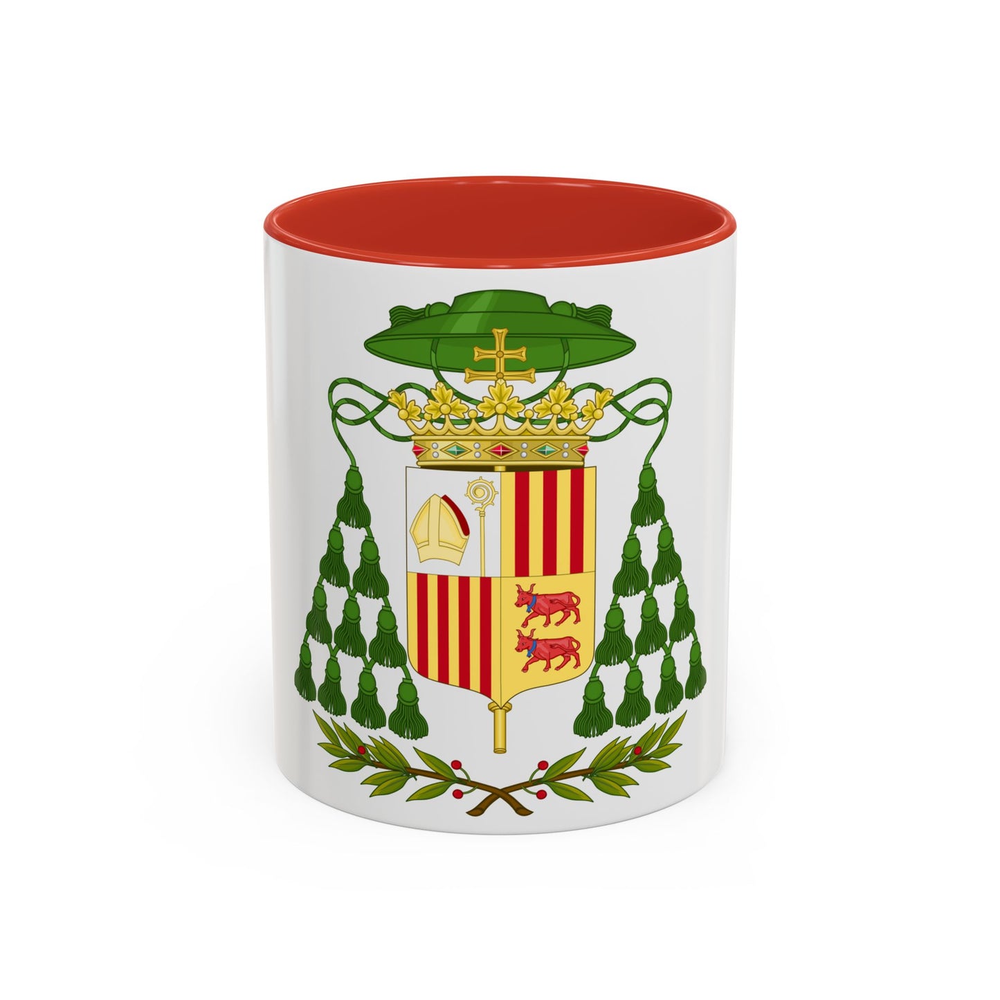 Historical Coat of Arms of Ecclesiastic Co-Prince of Andorra - Accent Coffee Mug