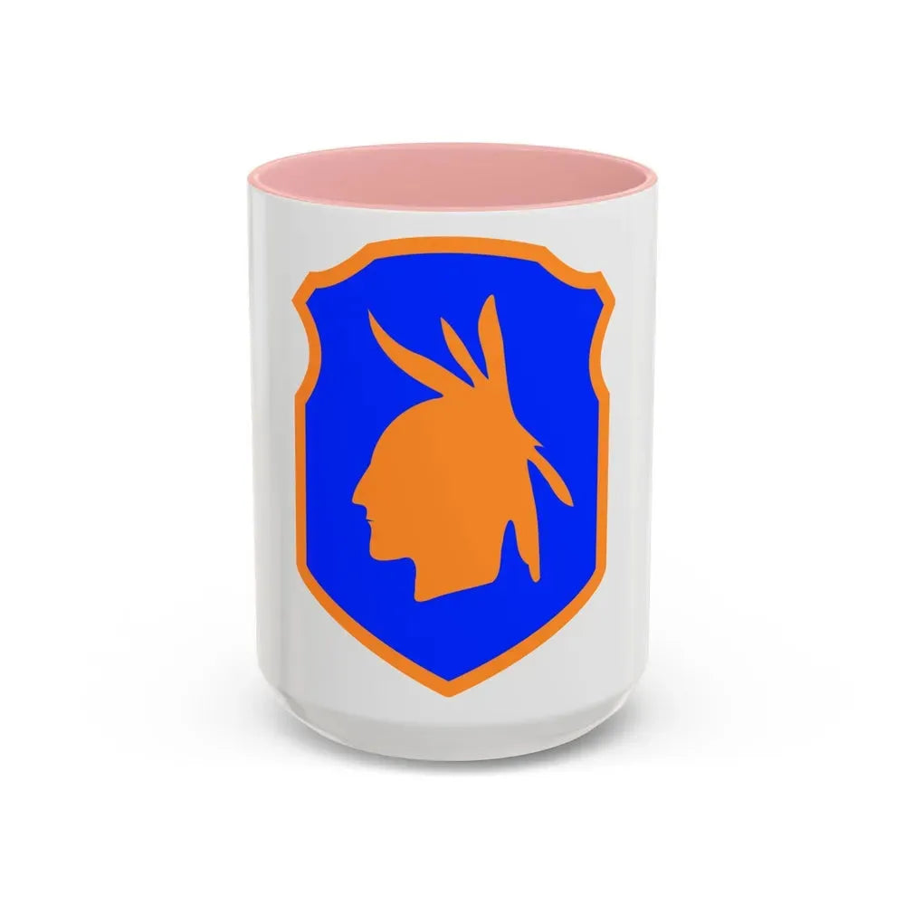 98th Infantry Division (U.S. Army) Accent Coffee Mug 15oz Pink - Go Mug Yourself