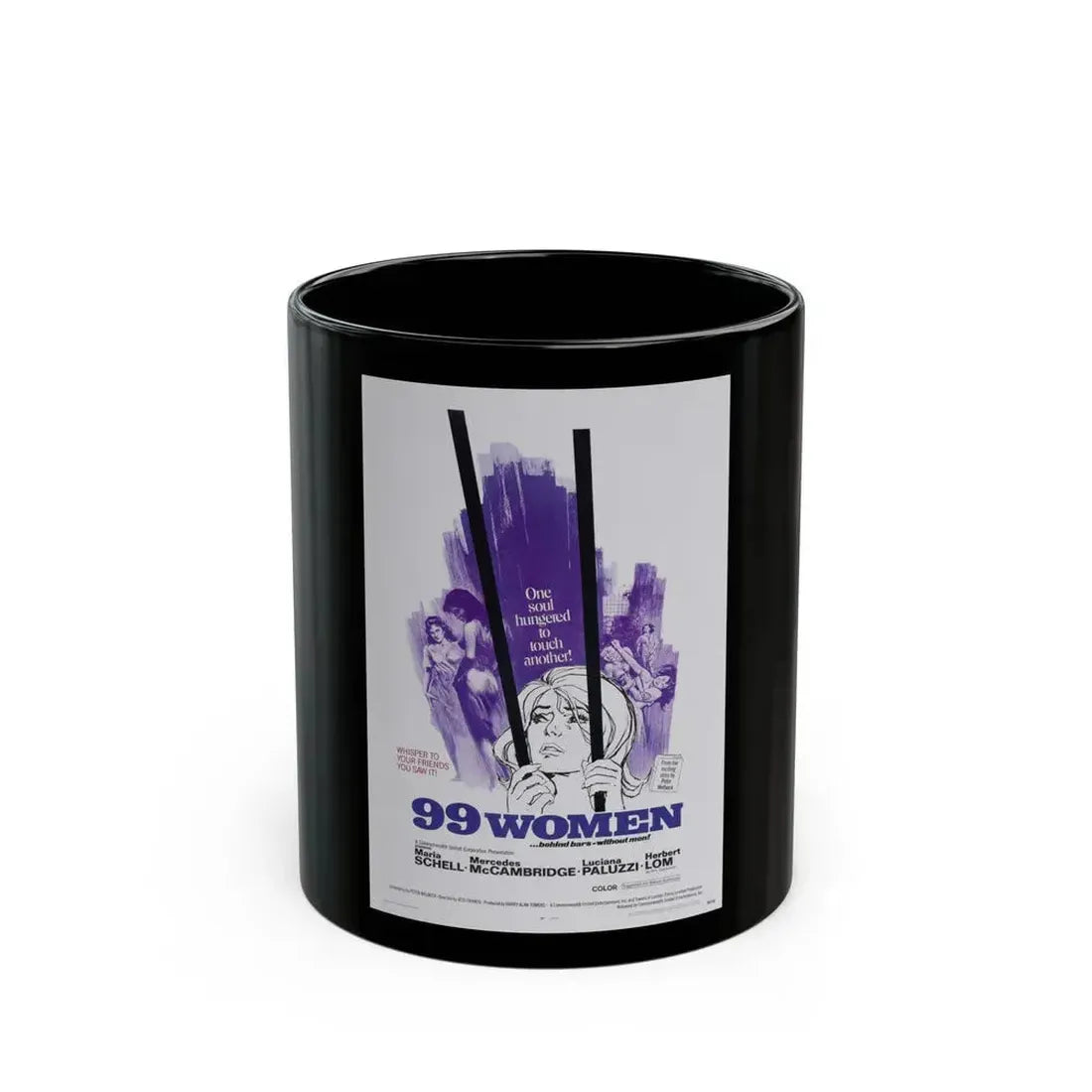99 WOMEN 1969 Movie Poster - Black Coffee Mug 11oz - Go Mug Yourself