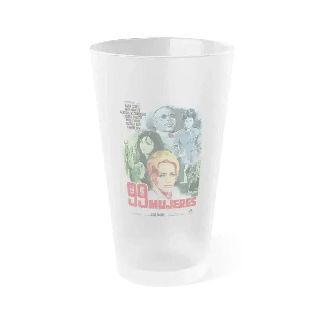 99 WOMEN (2) 1969 Movie Poster - Frosted Pint Glass 16oz 16oz Frosted - Go Mug Yourself