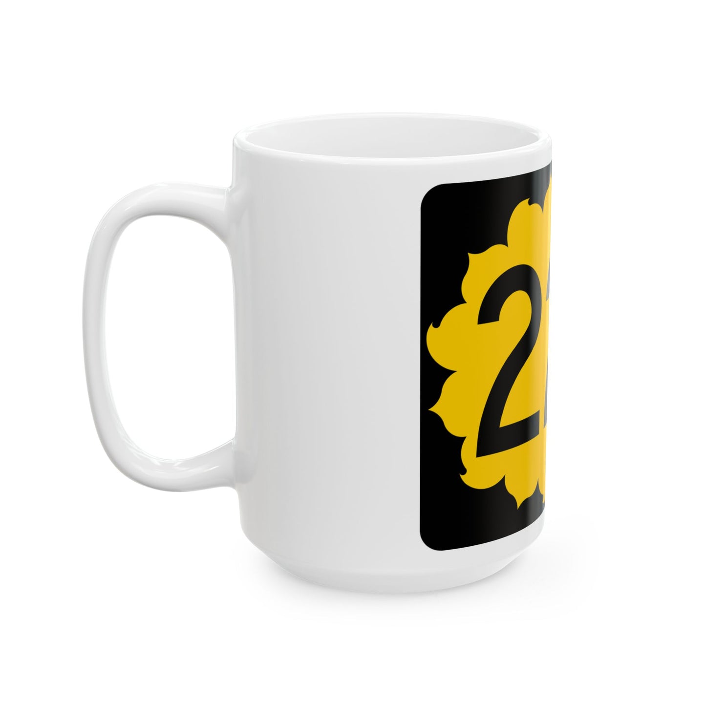 K-223 (Kansas) (Road Sign) White Coffee Mug