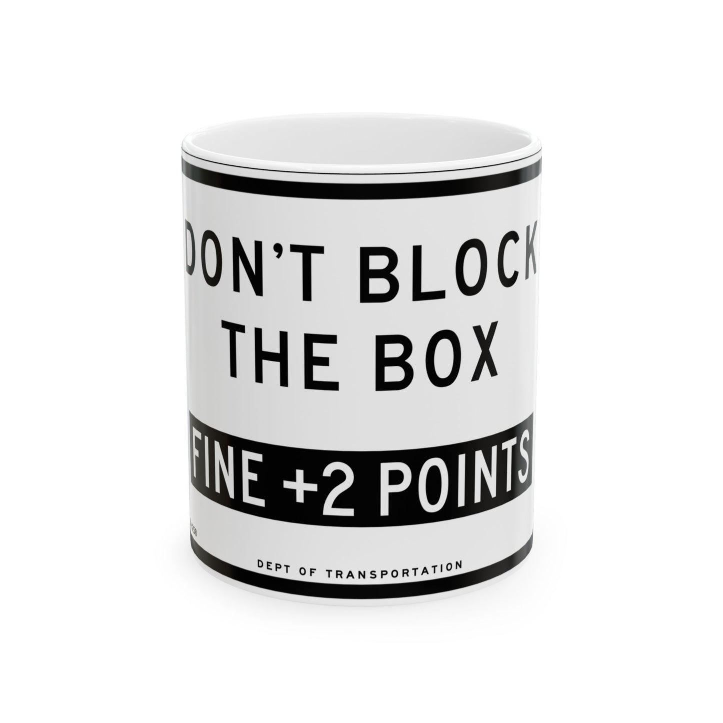NYCDOT SR-1258 (New York) (Road Sign) White Coffee Mug