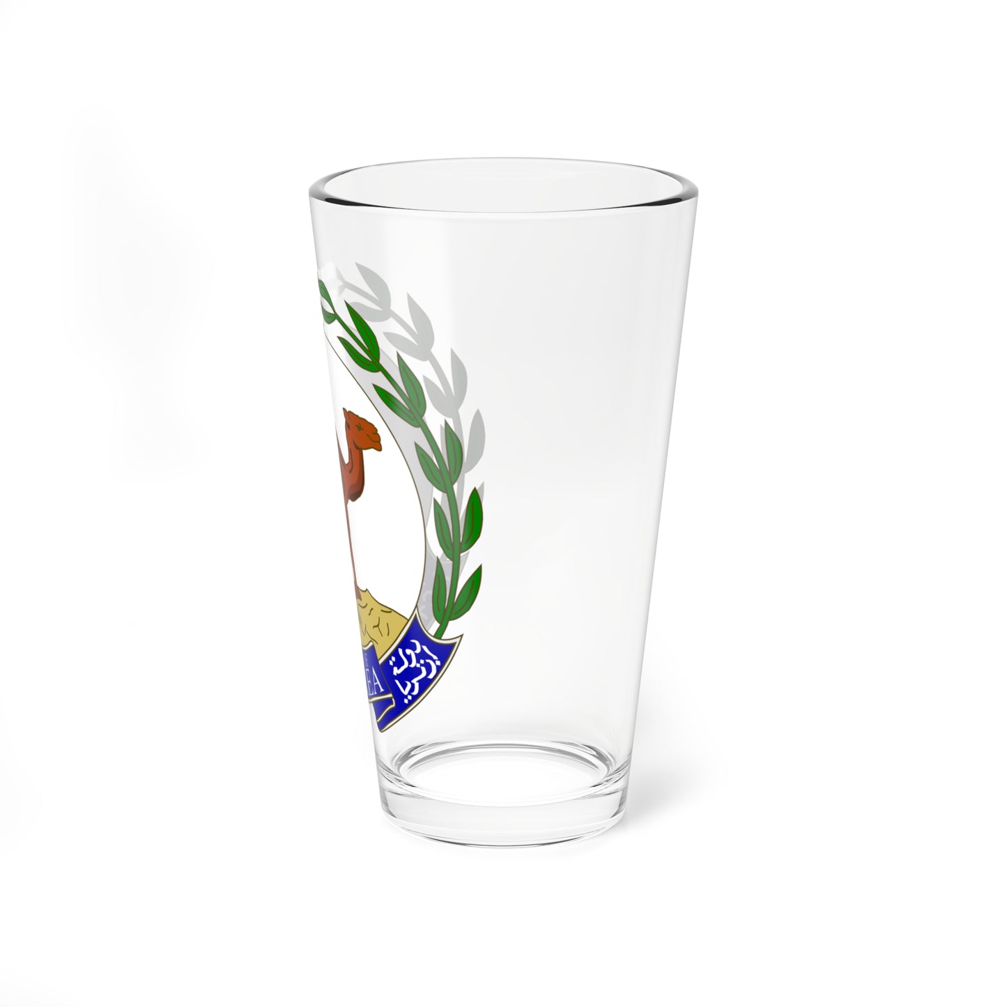 Emblem of Eritrea sinople argent naturel azur (Spain) (Coat of Arms) Pint Glass 16oz