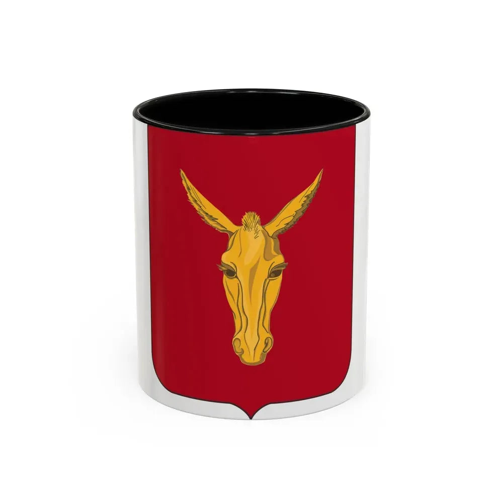 99th Field Artillery Battalion v2 (U.S. Army) Accent Coffee Mug 11oz Black - Go Mug Yourself