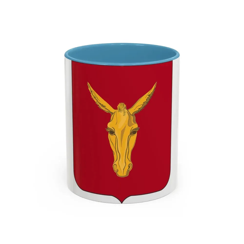 99th Field Artillery Battalion v2 (U.S. Army) Accent Coffee Mug 11oz Light Blue - Go Mug Yourself