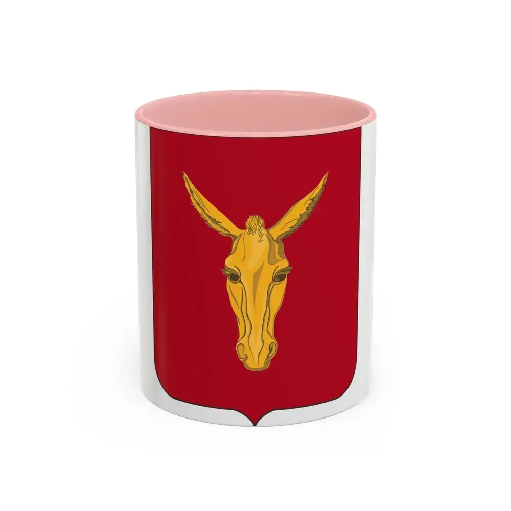 99th Field Artillery Battalion v2 (U.S. Army) Accent Coffee Mug 11oz Pink - Go Mug Yourself