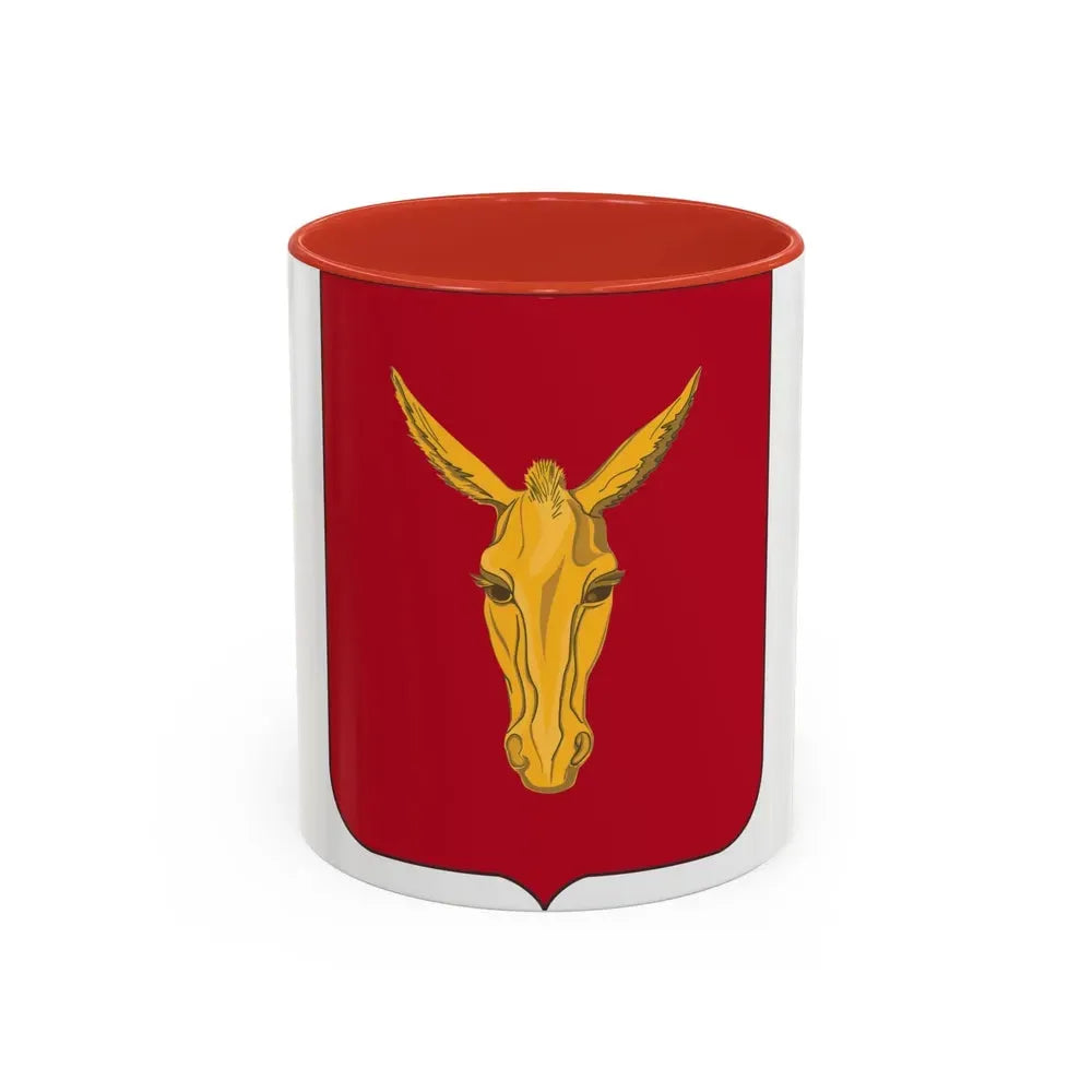 99th Field Artillery Battalion v2 (U.S. Army) Accent Coffee Mug 11oz Red - Go Mug Yourself