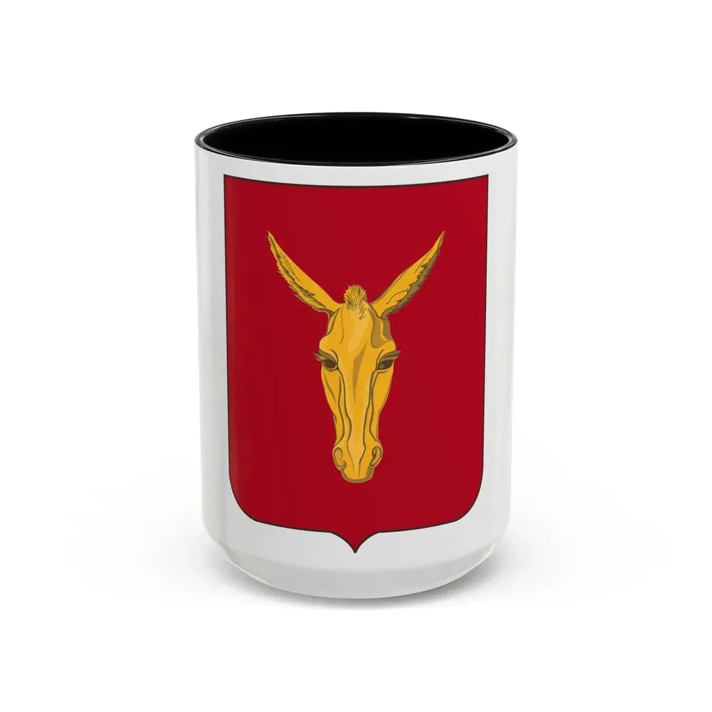 99th Field Artillery Battalion v2 (U.S. Army) Accent Coffee Mug 15oz Black - Go Mug Yourself
