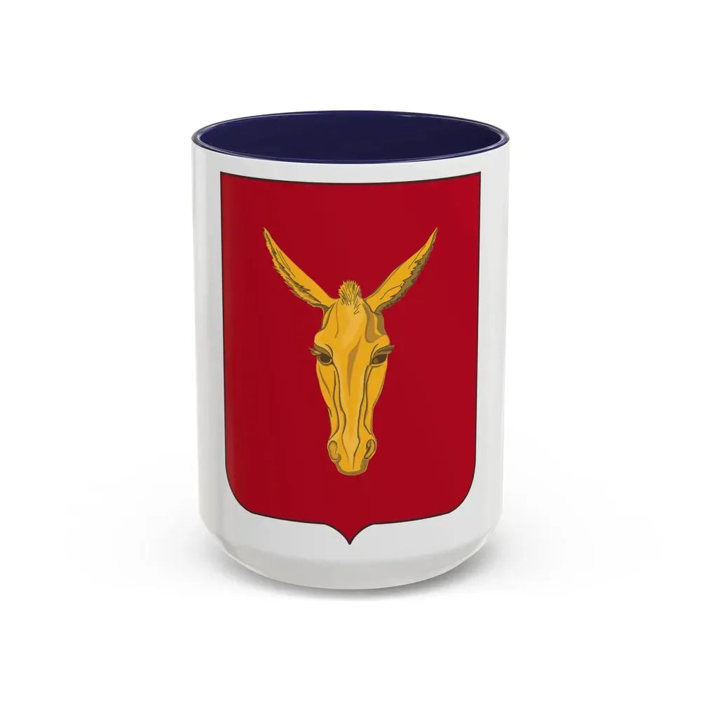 99th Field Artillery Battalion v2 (U.S. Army) Accent Coffee Mug 15oz Navy - Go Mug Yourself