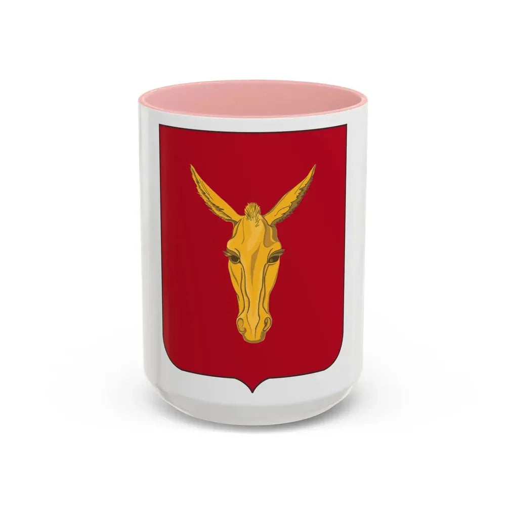 99th Field Artillery Battalion v2 (U.S. Army) Accent Coffee Mug 15oz Pink - Go Mug Yourself