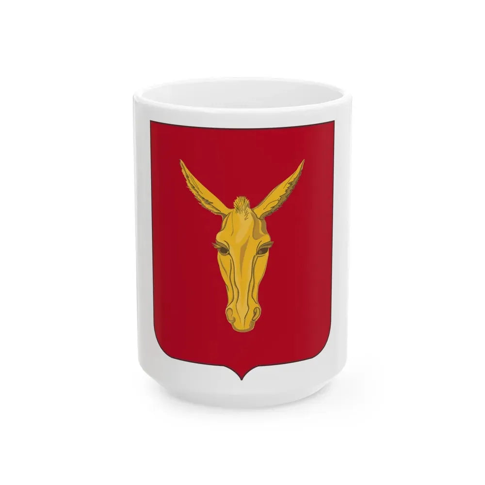 99th Field Artillery Battalion v2 (U.S. Army) White Coffee Mug 15oz - Go Mug Yourself