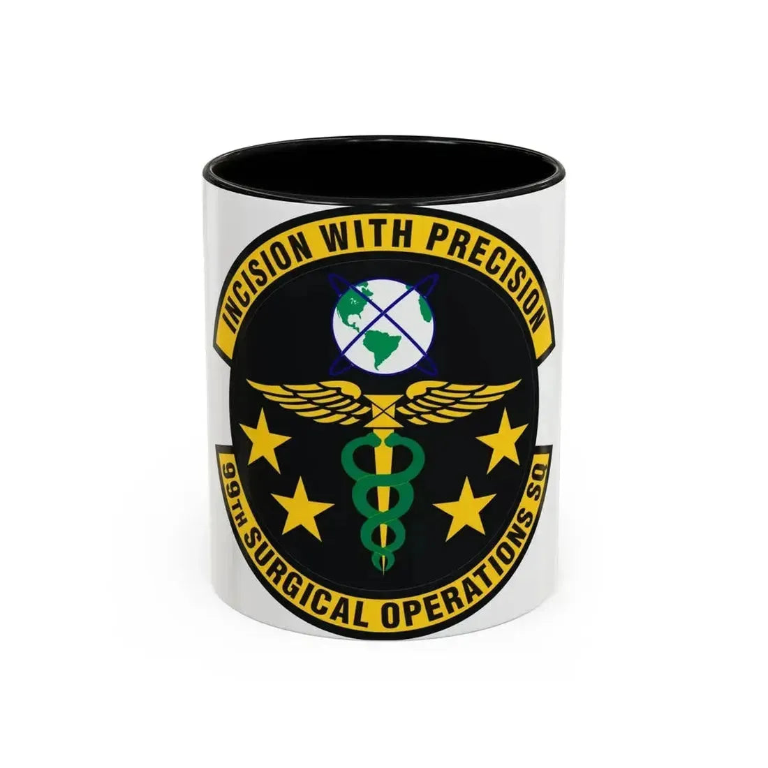 99th Surgical Operations Squadron (U.S. Air Force) Accent Coffee Mug 11oz Black - Go Mug Yourself